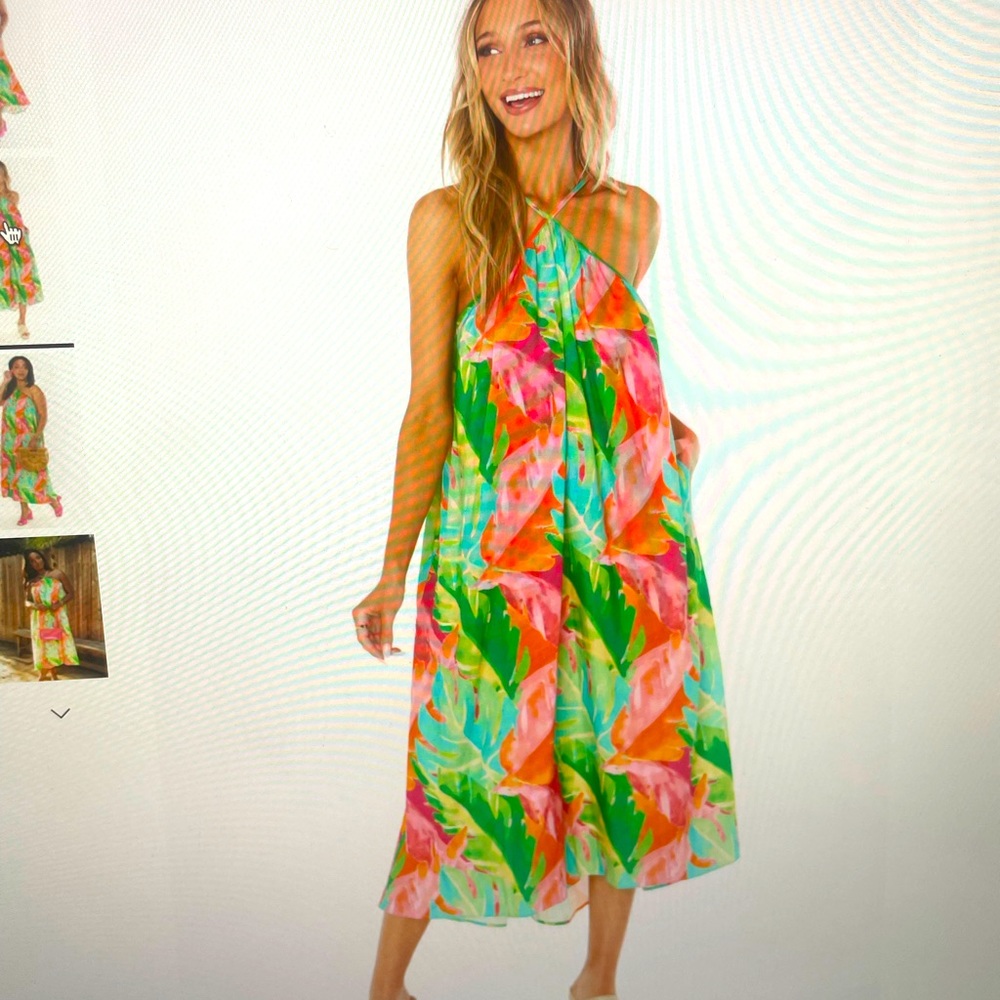Show me your MuMu!  Cute Midi dress new with tags, size XXL.